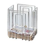 1 St&uuml;ck  Zeitungsbinder Zeitungssammler chrom