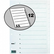 1 St&uuml;ck  Blanko-Register Register A4 weiss...