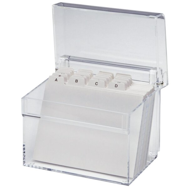 Acryl Karteikasten A7, glasklar