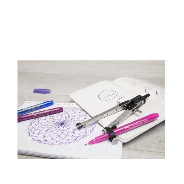 Schnellverstellzirkel, silber schwarz