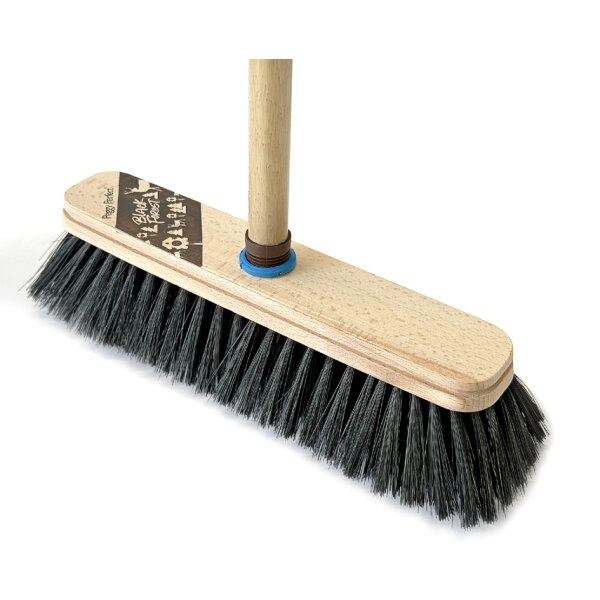 Besen Black Forest mit Stiel, Kunsthaar