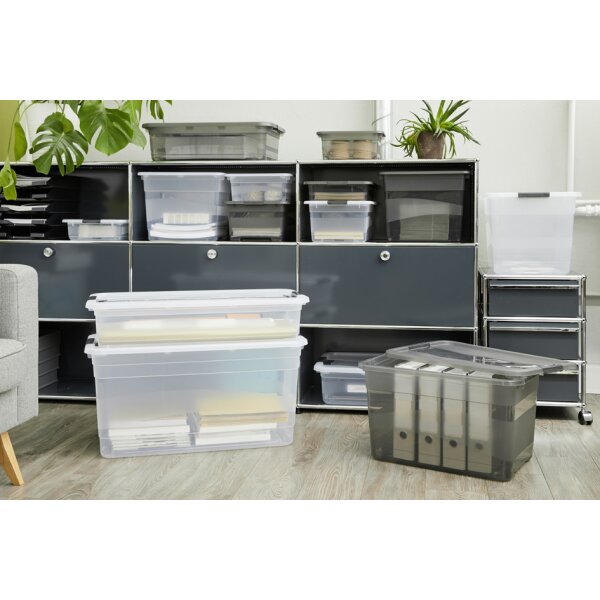 Aufbewahrungsbox "cornelia", 83 Liter, transparent