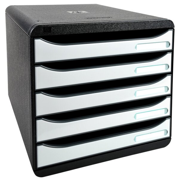 Schubladenbox BIG-BOX PLUS, 5 Schübe, weiss