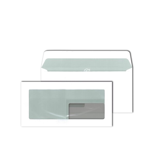 Schaufenster-Briefumschlag, C6 5, 114 x 229 mm