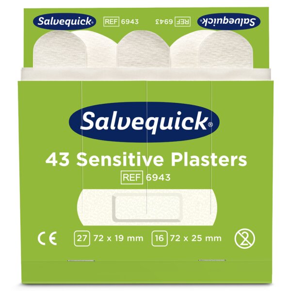 Salvequick Pflaster-Nachfüllpackung, sensitiv