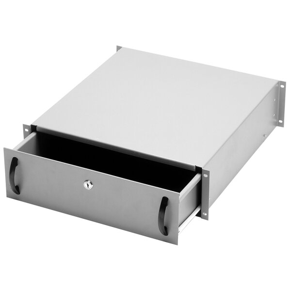 19" Dokumentenfach, 3 HE, lichtgrau (RAL 7035)