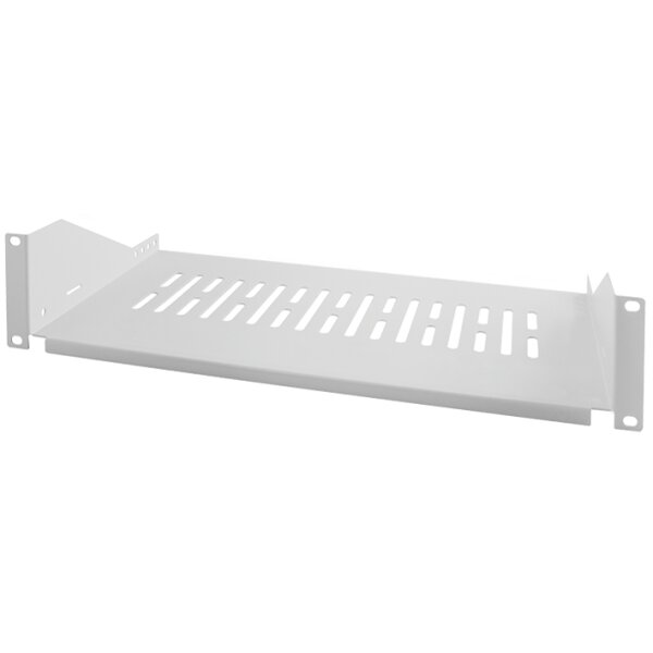 LogiLink 19" Fachboden, 2 HE, Festeinbau, (T)250 mm