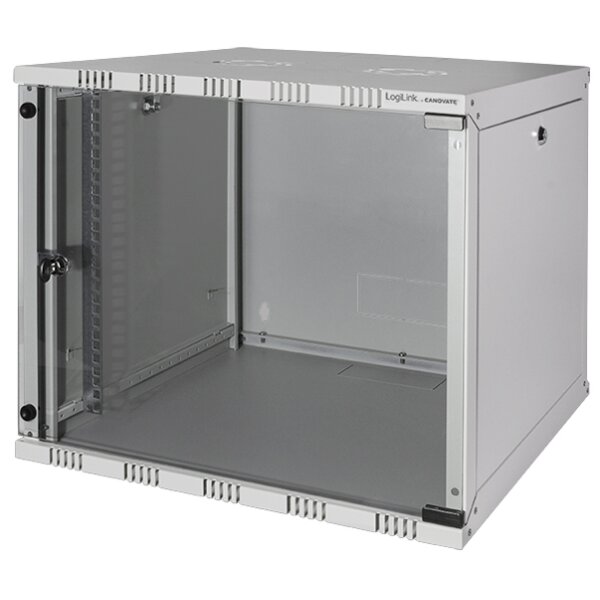 LogiLink 19" Wandverteiler, unmontiert, 12 HE, schwarz