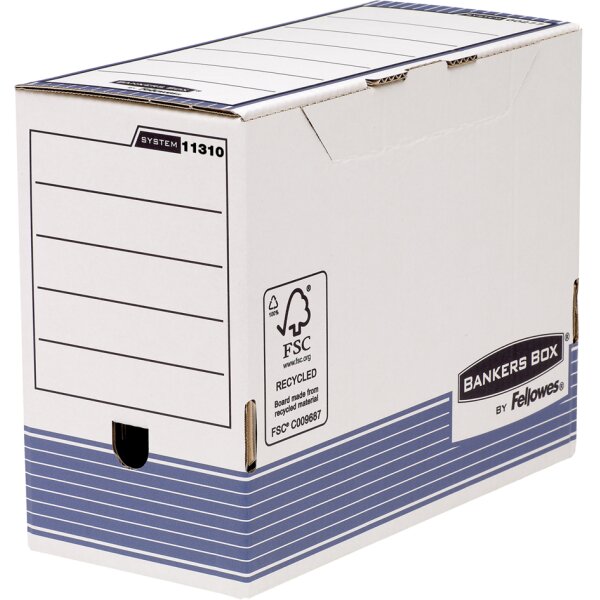 BANKERS BOX SYSTEM Archiv-Schachtel, blau, (B)150mm
