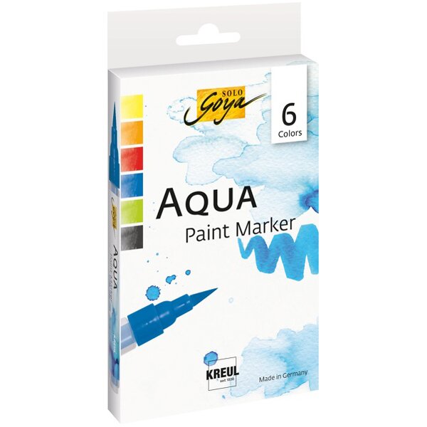 Aqua Paint Marker SOLO Goya, 6er-Set