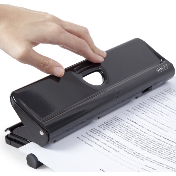 Vierfachlocher 720, Stanzleistung: 20 Blatt, schwarz