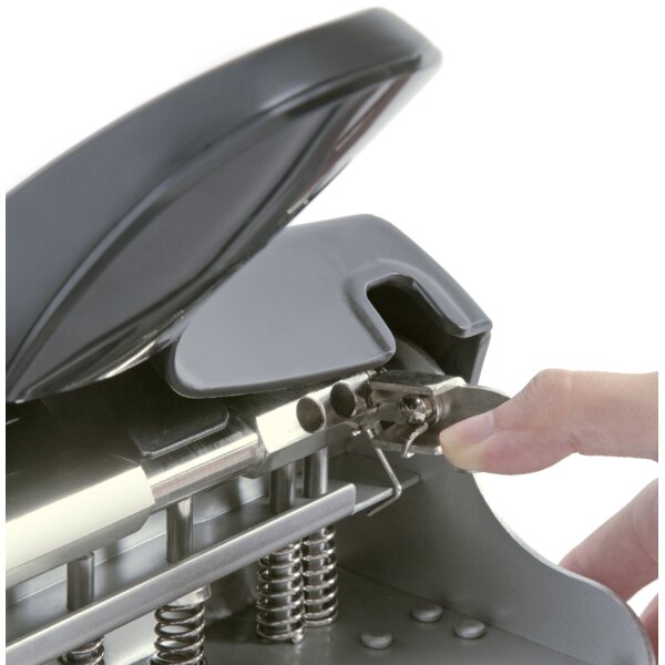 Mehrfachlocher ALU, 2 3 4-Fach Lochung, schwarz