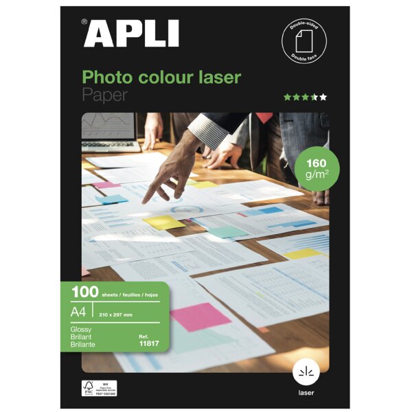 Laser-Foto-Papier, DIN A4, 160 g qm, hochglänzend