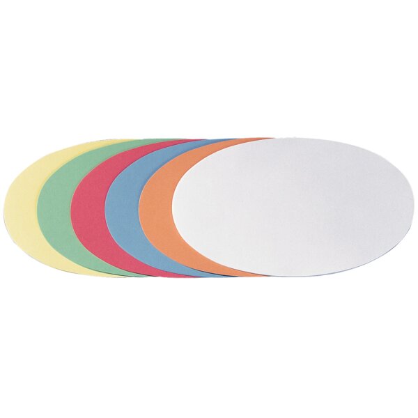 Moderationskarten Ovale, 110 x 190 mm, rot