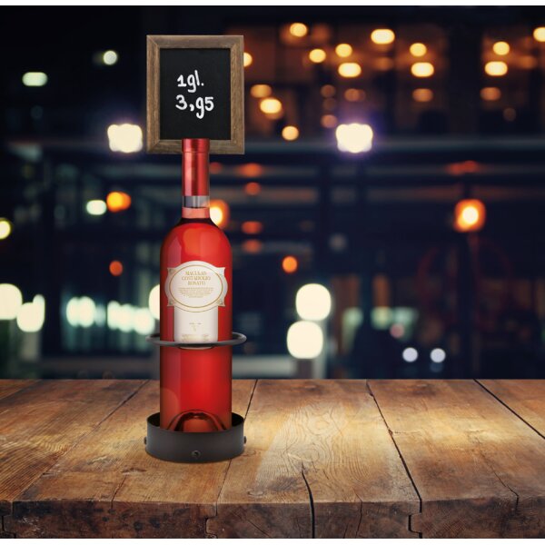 Flaschenhalter SINGLE BOTTLE DISPLAY mit Kreidetafel
