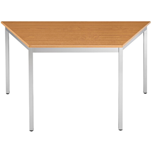 Beistelltisch 126DRMA, halbrund, kirschbaum alu