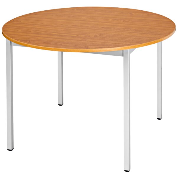 Universaltisch 80ROEA, rund, 800 mm, ahorn alu