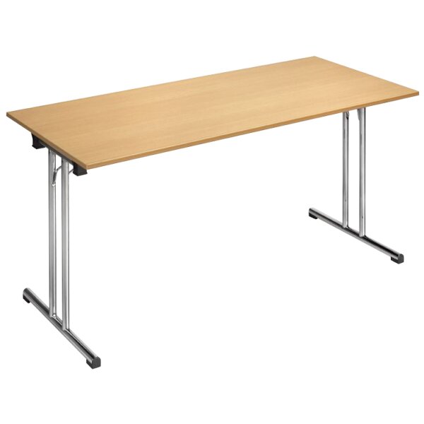 Klapptisch Chromeline1 "TPCH167H", rechteck, buche