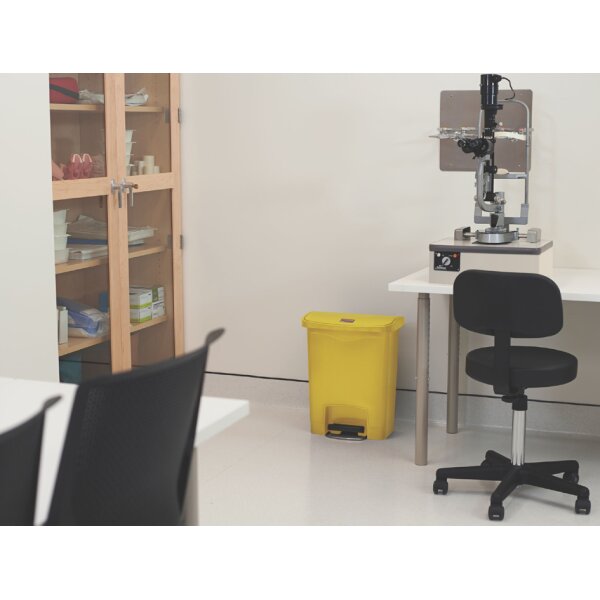 Tret-Abfalleimer Slim Jim, 30 Liter, gelb