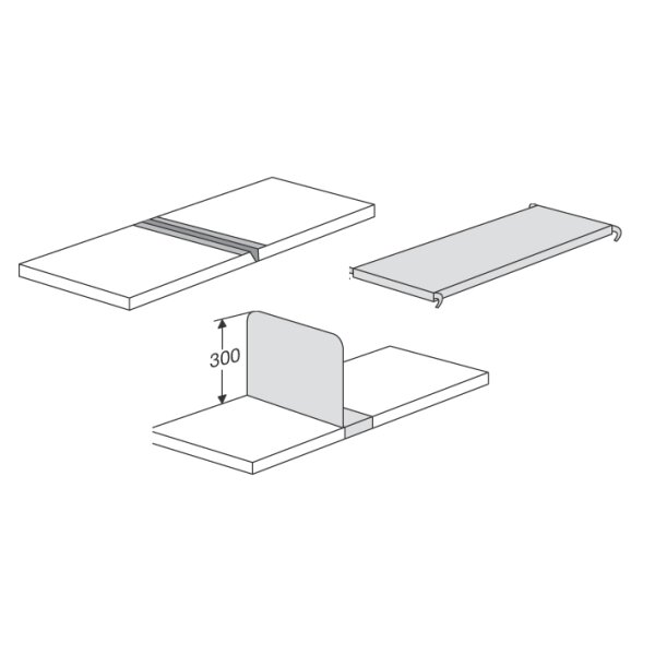 Zusatz-Fachboden "M2", (B)1.000 x (T)500 x (H)40 mm