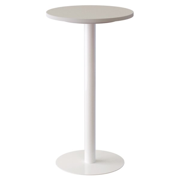 Stehtisch easyDesk, Durchmesser 600mm, buche weiss