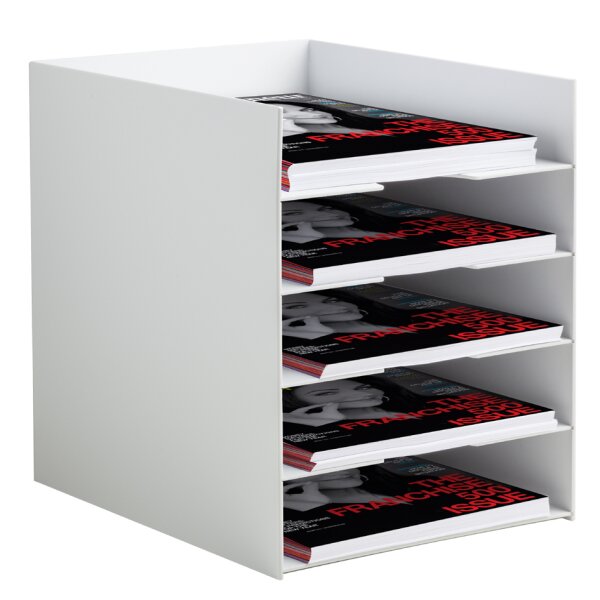 Sortierstation Formularbox, 5 Fächer, schwarz