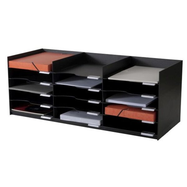 Sortierstation Formularbox, 15 Fächer, schwarz