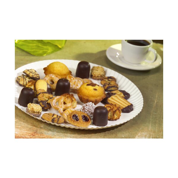 Papp-Teller "pure", rund, 320 mm, weiss, 100er