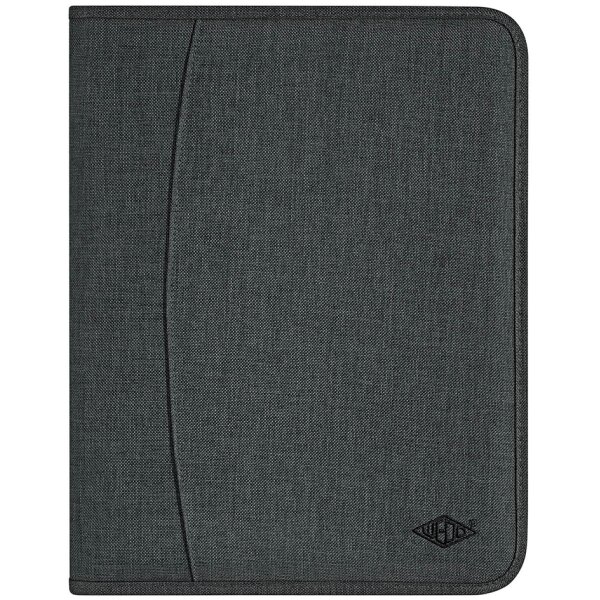 Ringbuchmappe COLLEGE, DIN A4, Polyester, graumeliert