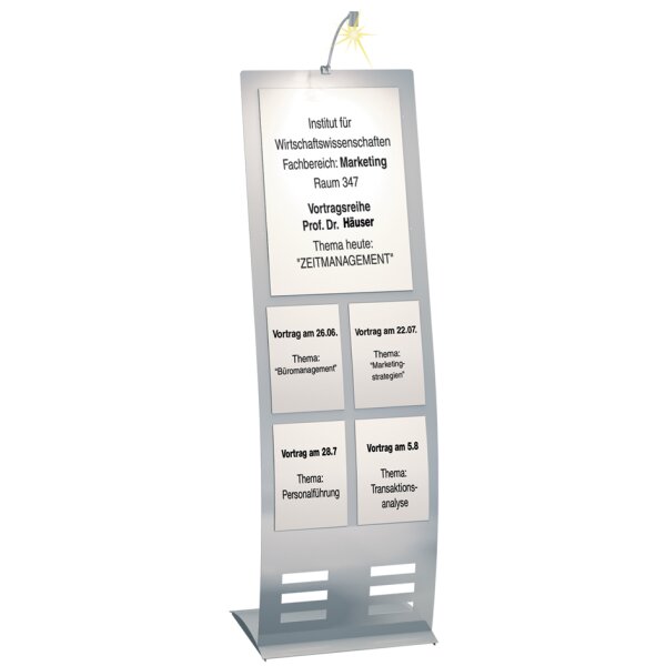Infoständer Prospekt-Bodenständer, breit