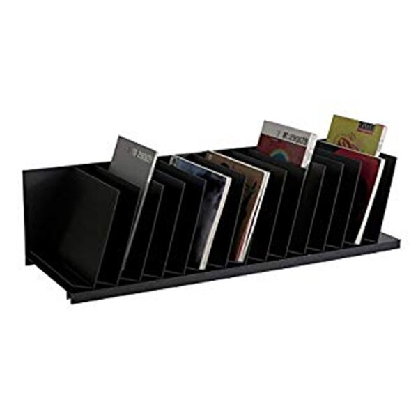 Schrägablage, 14 Fächer, Polystyrol, grau