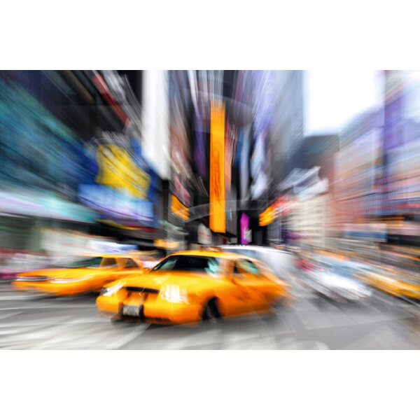 Wandbild "Manhattan Taxi", aus Plexiglas