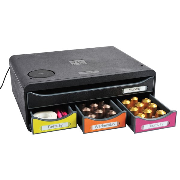 Schubladenbox TOOLBOX MINI QI, 4 Schübe, harlekin