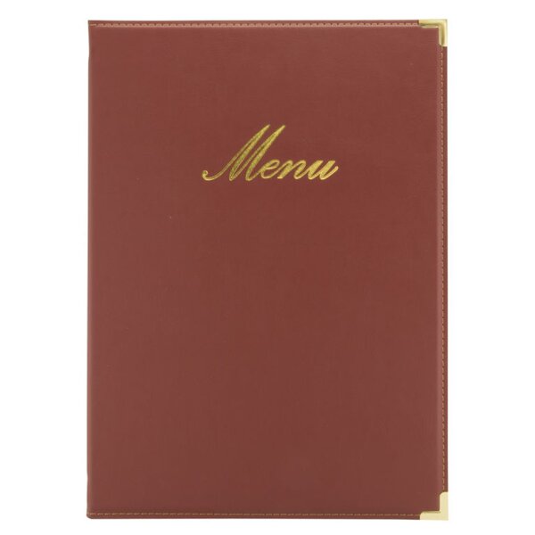 Speisekarten-Mappe CLASSIC, A4, weinrot